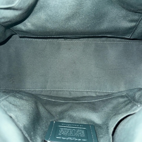 Coach Green Leather Satchel with Gold Hardware - Picture 3 of 4